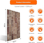 IZODEKOR 3D Wall Panels Brick Effect - Image 3