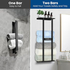 Bathroom Towel Storage Rack, Wall Mounted Bathroom Towel Rack, 30 inch Heavy - Image 5