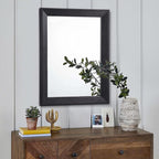 AAZZKANG Black Mirrors for Wall Rectangle Wood Framed Large 20"x16" Decorative - Image 3