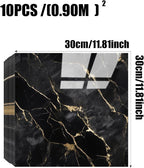 Chejiaye 10pcs Marble Peel and Stick Backsplash Waterproof Washroom Wall Panels - Image 4