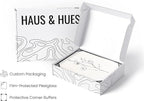 HAUS AND HUES Grey Floral Wall Art - Image 4