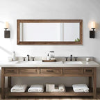 AAZZKANG Hanging Mirror Full Length Vintage Large Mirrors Wooden Framed 43"x14" - Image 5