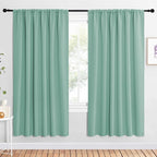 NICETOWN 2 Panels Blackout Curtains, Rod Pocket Window Curtains Room Darkning by NICETOWN