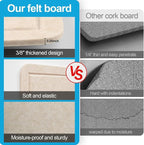 Large Felt Bulletin Board for Wall, Soft Felt Cork Board for Office, Home - Image 4