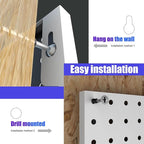Spampur Peg Board, 4 Pack Metal Peg Board Panels, Craft Room Storage and - Image 6