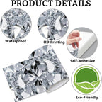Diamond Wallpaper Border Peel and Stick 196.9 x 3.9 Inch Wall Border Trim - Image 6
