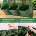 Self Watering Wall Mounted Vertical Planter, 36 Pots Wall Planter Indoor - Image 5