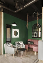 Safiyya 393"x17.7" Olive Green Peel and Stick Wallpaper Dark Green Contact - Image 7