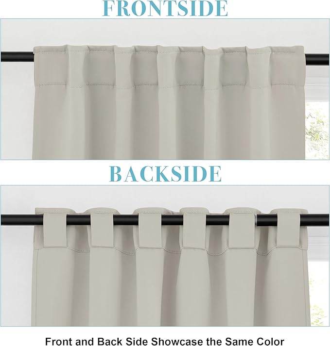 RYB HOME Blackout Curtains for Bedroom, Window Shades Thermal Insulating - Image 6