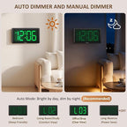 Soobest 9.5 Inch Large Digital Wall Clock Battery Operated, Auto & Manual - Image 5