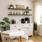 Floating Shelves 60 inch Long 8 "deep Set of 2, Heavy Duty Wood Wall Mounted - Image 2