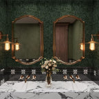 Abyssaly Dark Green Peel and Stick Wallpaper - Image 3