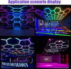 25Pack RGB 5 Hexagon LED Garage/Wall Lights, RGB 358 Kinds of Changes Dimmable - Image 7
