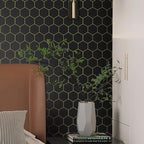 Black and Gold Wallpaper Geometric Peel and Stick Wallpaper - Image 6