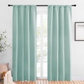 NICETOWN Blackout Curtains for Living Curtains, Aqua Blue, 1 Pair, 34-inch W x by NICETOWN