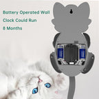 Soobest 18 Inch Large 3D Cat Wall Clock Battery Operated - Image 6