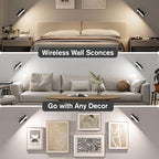 Hensam Wireless Battery Operated Wall Sconces - Image 6