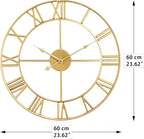 LEIKE Large Modern Wall Clocks, Silent Non Ticking, Battery Operated Roman - Image 4