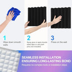 JBER Acoustic Panels Studio Foam Wedges Fireproof Soundproof Padding Wall - Image 5