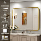 40x30 Inch LED Bathroom Mirror - Image 3