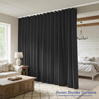 Room Divider Blackout Curtain Track Curtains Wall Dividers Panels Screen - Image 5