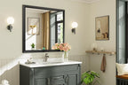 Briivue 40x38 Inch Black Bathroom Mirror - Image 2