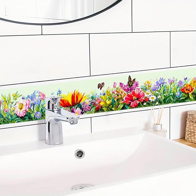 IVN Wallpaper Border Peel and Stick Decorative Wall Trim Self Adhesive Colorful - Image 5