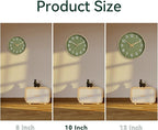 Roymnie Wall Clock Green, 10 Inch Silent Wall Clocks Battery Operated-Modern - Image 2