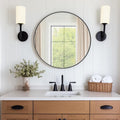 DUMOS Black Circle Mirror for Wall 24.02 inch, Bathroom Round Mirror for Over by DumosLifestyle
