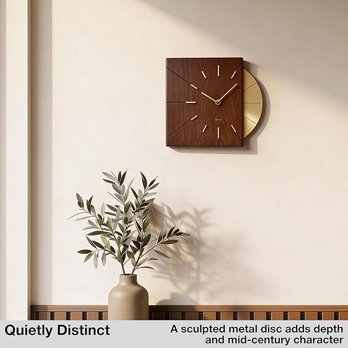 Driini Clocks Mid Century Modern Wall Clock - Image 2