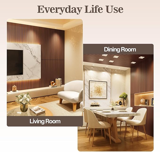 4 Pack Wood Panels for Wall, 47.24" x 23.81" Acoustic Wood Slat Wall Panel for - Image 3