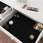 YENHOME 17.7"X200" Black Wallpaper Peel and Stick Black Felt Fabric Self - Image 5