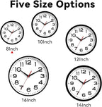 Roymnie Wall Clock Silent Non-Ticking Modern Clock Battery Operated 8 Inch - Image 6