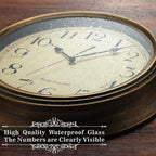Plumeet Small Metal Wall Clock, Arabic Numerals, Battery Operated - Image 4