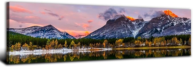 Sunset Landscape Canvas Wall Art by AREBOLOLLC