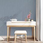 Grey Blue Grasscloth Peel and Stick Wallpaper 15.74" x 196.85" Textured Neutral - Image 4