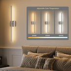 Morauroral Battery Operated Wall Sconces Set of 2, Dimmable Battery Wall Sconce - Image 6
