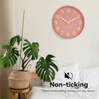 Roymnie Silent Wall Clocks Battery Operated 10 Inch-Modern Non Ticking Analog - Image 4