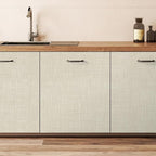 SHUFA Gray Beige Cotton-Like Textured Grasscloth Wallpaper Matte Thick Real - Image 4