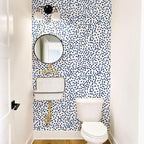 Jeweluck Blue Polka Dot Peel and Stick Wallpaper Blue and White Contact Paper - Image 8