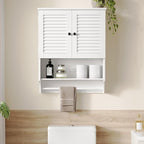 ChooChoo Medicine Cabinet with Towels Bar, 23.6" L x 8.8" W x 29.5" H MDF - Image 2