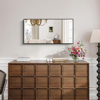 KOCUUY Black Bathroom Mirror, 20x40 Inch Rectangle Mirror - Image 2