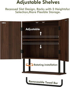 RUSTOWN Fluted Bathroom Wall Cabinet - Image 6