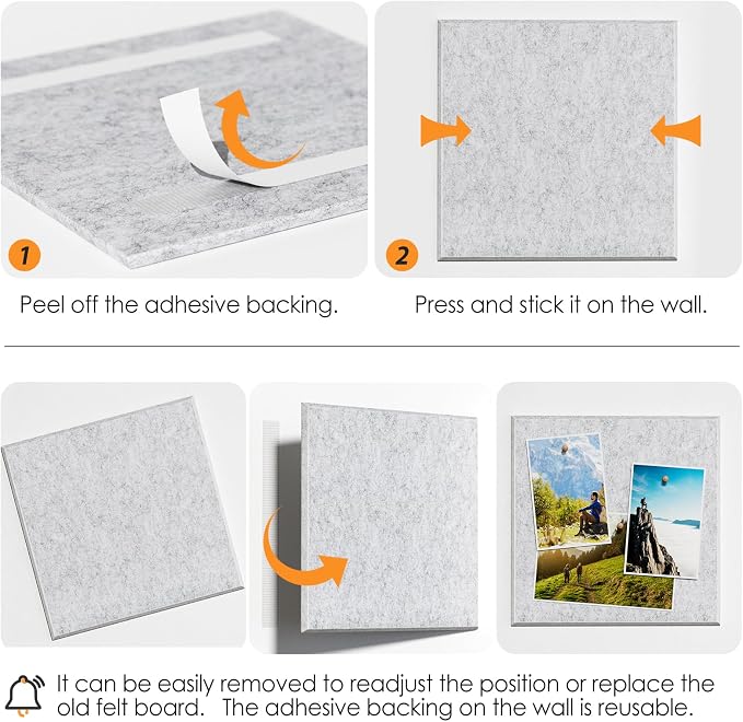 MaxGear Large Cork Board for Wall 48" x 36" Light Gray Bulletin Board, 12 Pack - Image 4