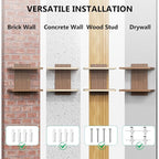 WALI Floating TV Shelf, 2 Tier Projector Shelf - Image 8