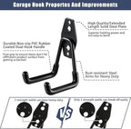 KOFANI Garage Hooks Heavy Duty, 12 Pack Anti-Slip Coating Garage Wall Storage - Image 3