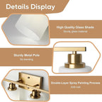 Ascher Bathroom Light Fixtures, 4-Light Vanity Light Over Mirror, Wall Lamp - Image 5