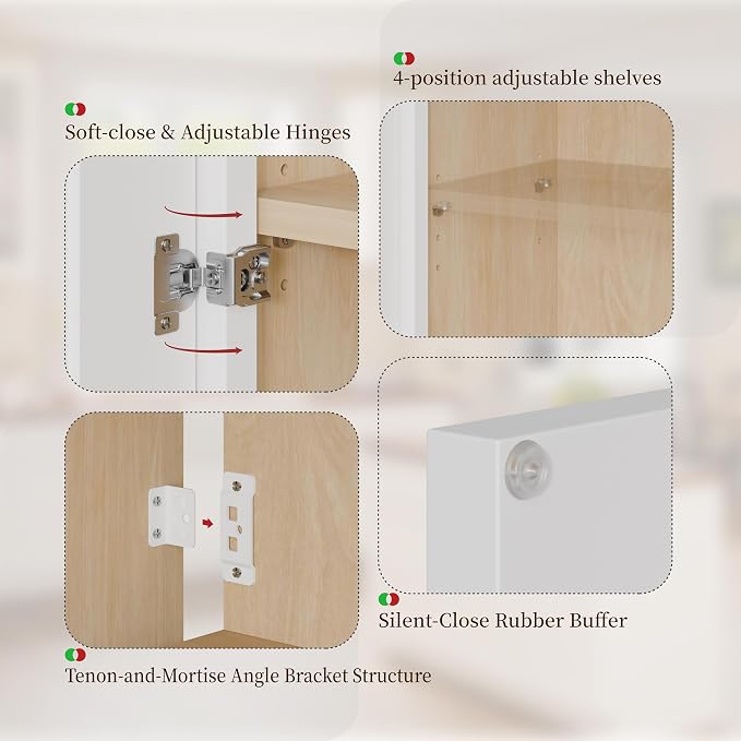 Kisart Laundry Room Cabinets Wall Mounted - Image 5