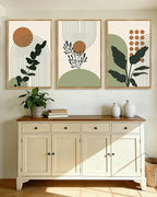 PHOPAGO Boho Plant Wall Art Green Botanical Bohemain Framed Wall Printing - Image 6