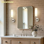 Wall Sconces Set of Two, Brushed Nickel Bathroom Sconces - Image 6